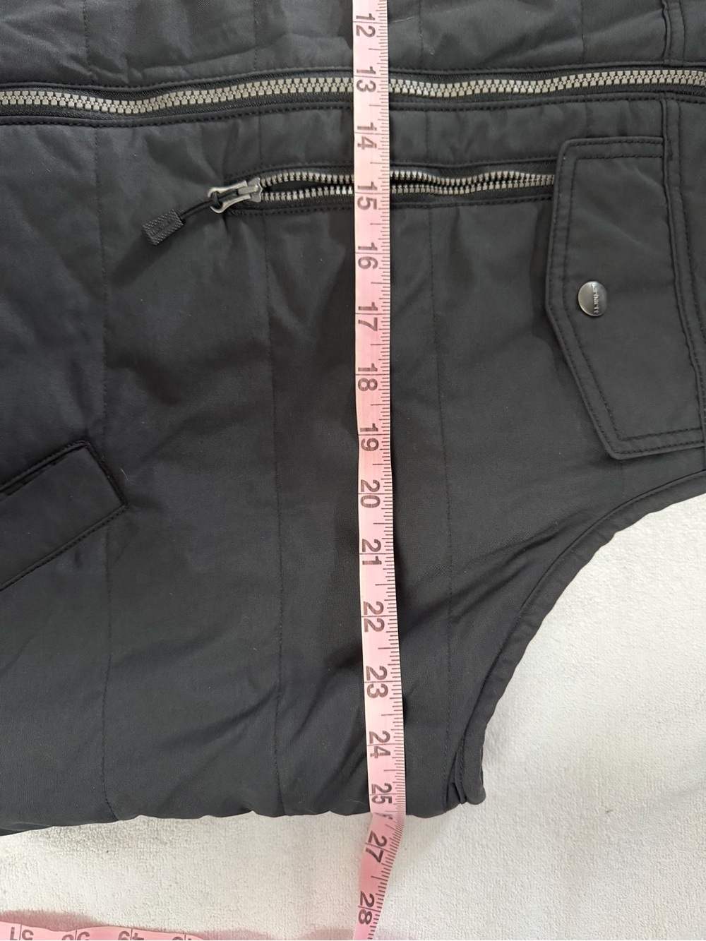 Women’s Carhartt Black Quilted Fleece-Lined Vest - Picture 9 of 13